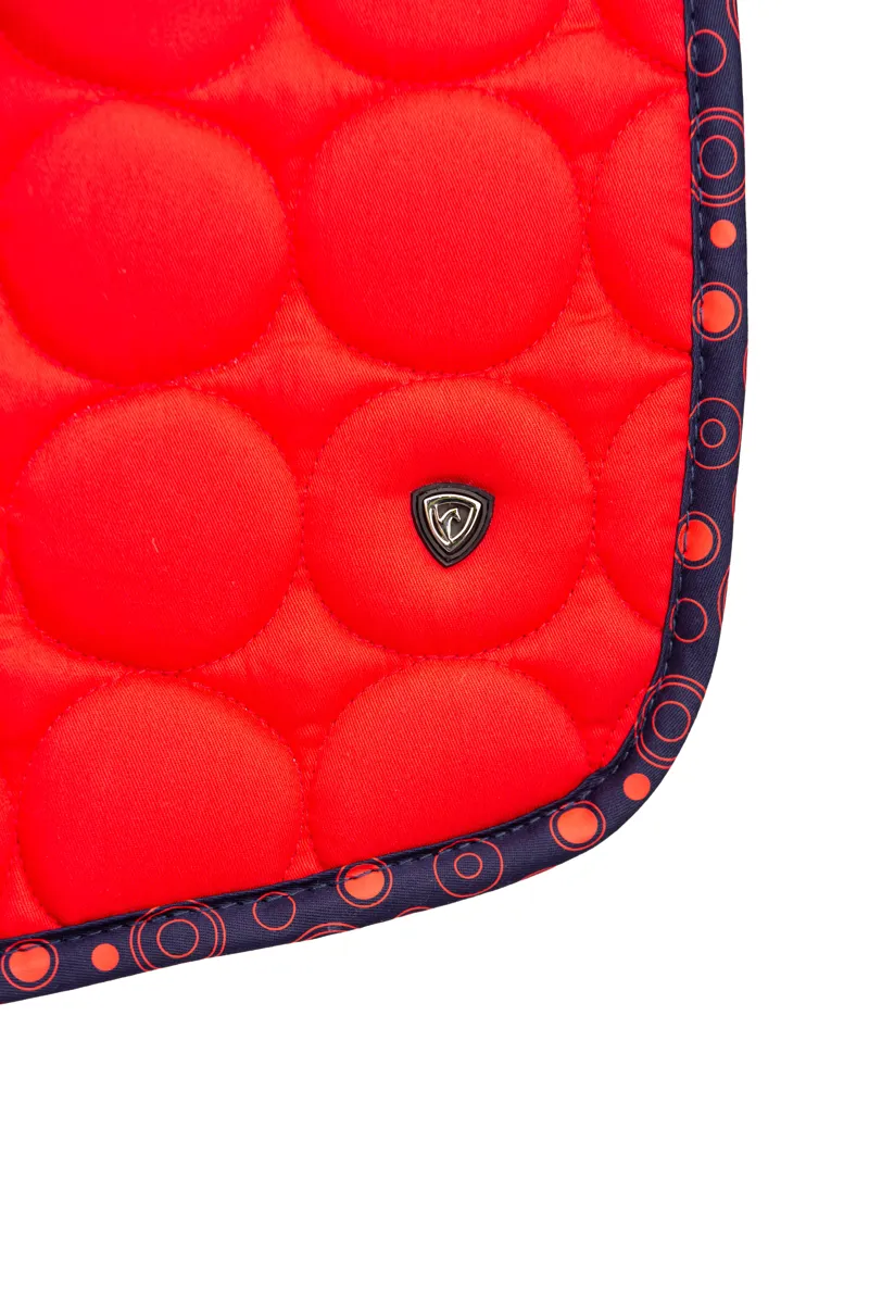 Hy Equestrian DynaMizs Ecliptic Close Contact Saddle Pad - Red/Navy-1